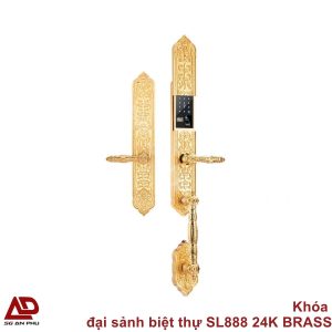 Khóa đại sảnh biệt thự SL888 24K BRASS