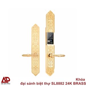 Khóa đại sảnh biệt thự SL8882 24K BRASS chính hãng