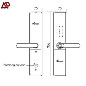 Khóa cửa thông minh Demax EL-C68 GS