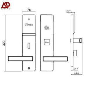 KHÓA KHÁCH SẠN HEL606 MG CNC