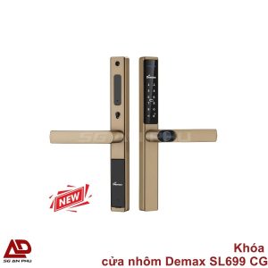 Khóa cửa nhôm Demax SL699 CG chính hãng cao cấp