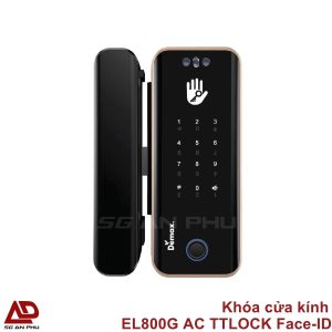 Khóa cửa kính EL800G AC TTLOCK Face-ID chính hãng cao cấp