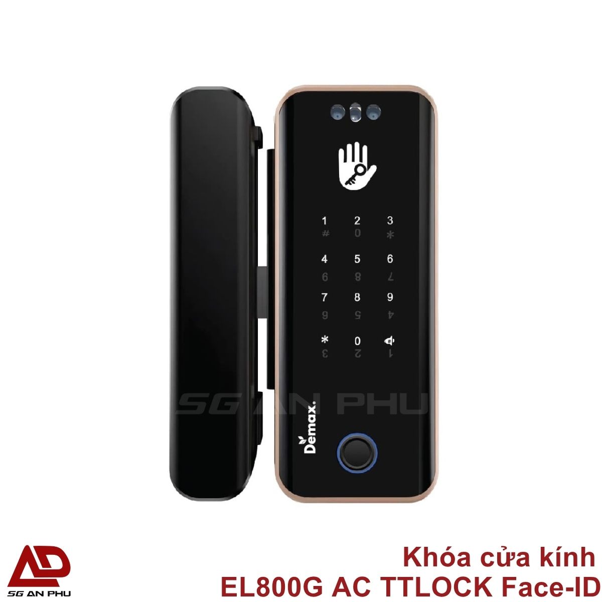 Frame (88) Khóa cửa kính EL800G AC TTLOCK Face-ID chính hãng cao cấp