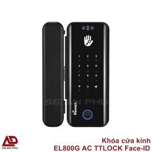 Khóa cửa kính EL800G BL TTLOCK Face-ID chính hãng Demax
