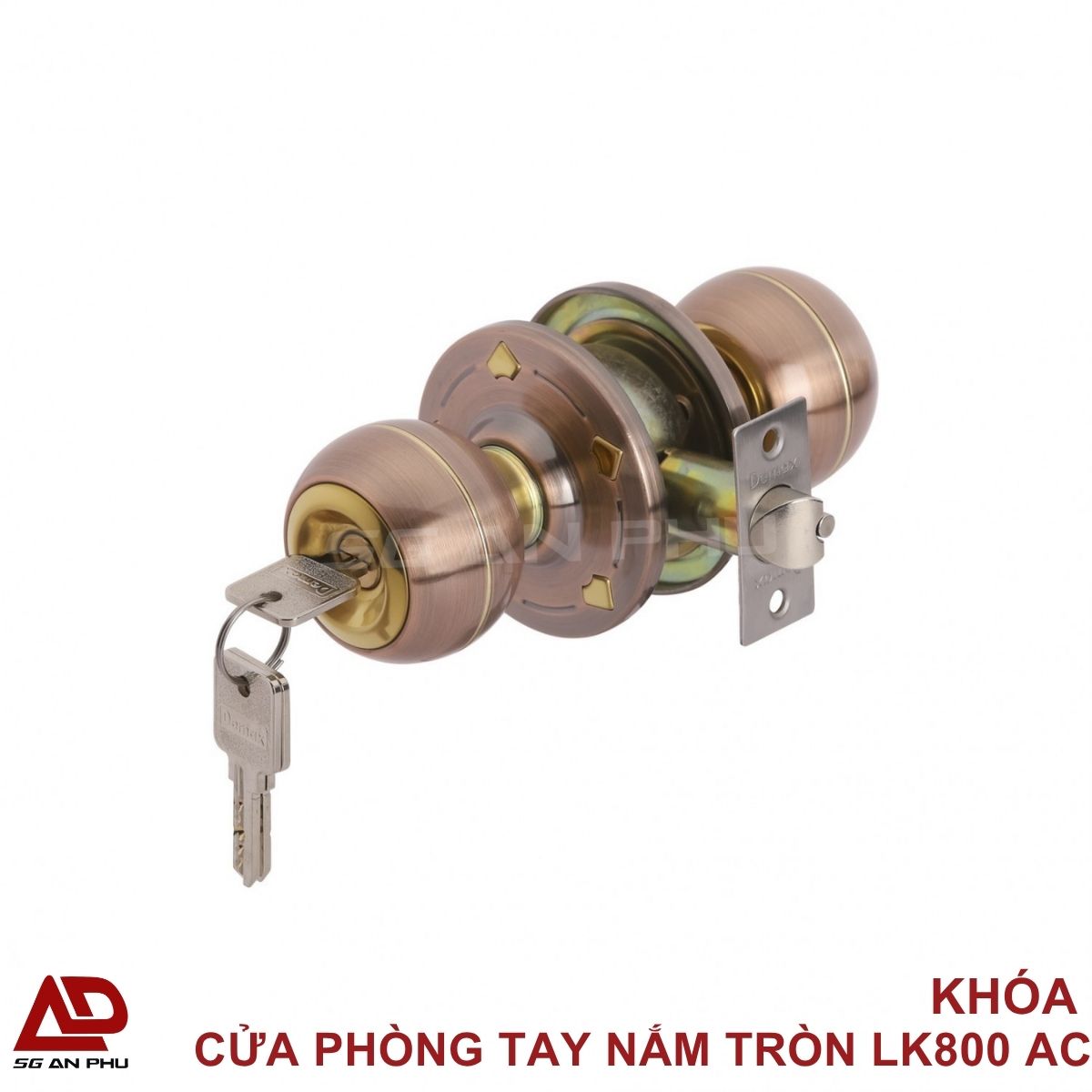 KHÓA CỬA PHÒNG TAY NẮM TRÒN LK800 AC