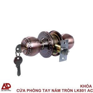 KHÓA CỬA PHÒNG TAY NẮM TRÒN LK801 AC