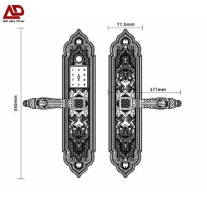 Khóa cửa phòng Biệt Thự EL350 24k Gold