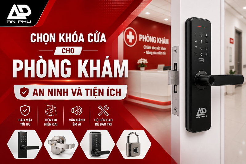 Vì sao lựa chọn khóa cửa cho phòng khám cần sự cân nhắc kỹ lưỡng?